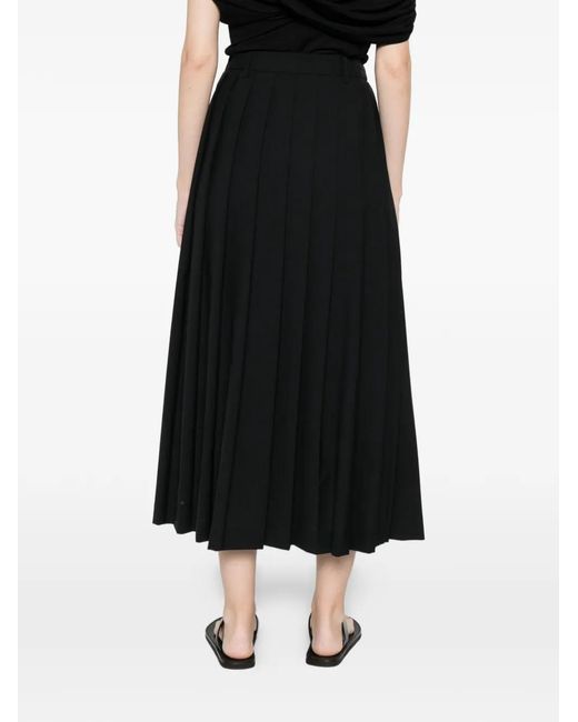 IVORY PARIS Plooirok in het Black
