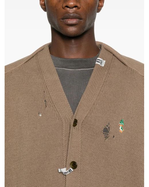 メンズ Maison Mihara Yasuhiro ショール カーディガン ブラウン | Lyst