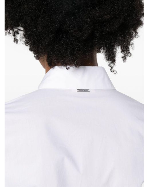Liu Jo Overhemd Met Logoplakkaat in het White