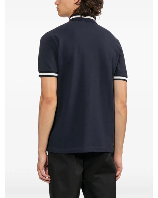 Fred Perry Blue Logo-Embroidered Polo Shirt for men