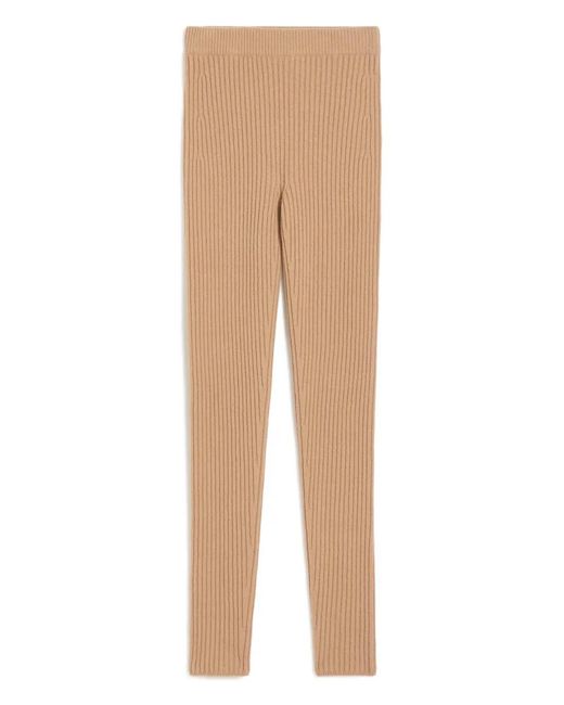 Max Mara Geribbelde Broek in het Natural