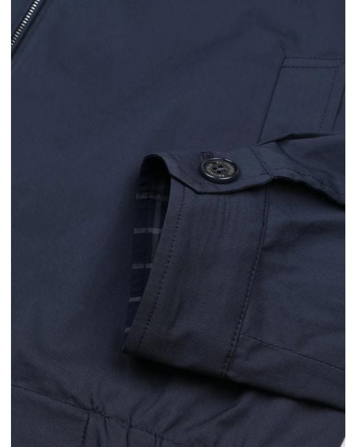 Brooksfield Blue Reversible Check-Pattern Jacket for men
