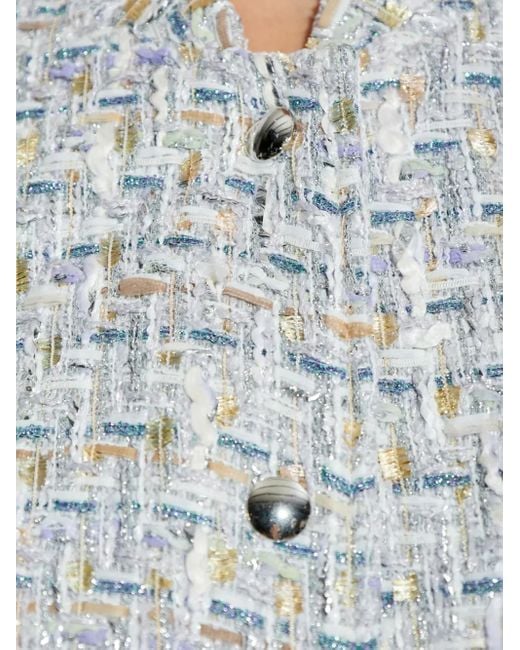 IRO Noemy Tweed Jack Met Knopen in het Gray