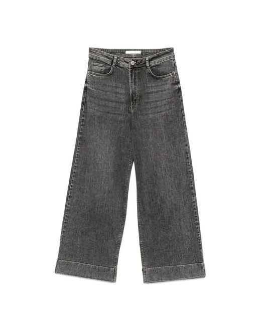 BETTY&CO Gray Wide-Leg Jeans