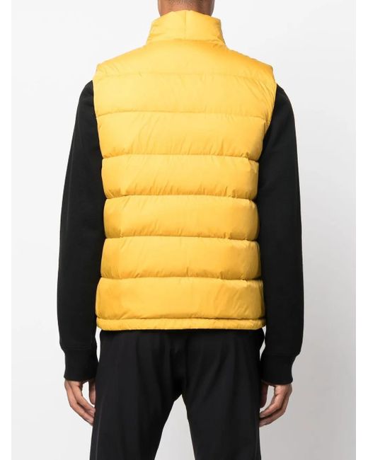 Aspesi Yellow Padded Down Gilet for men