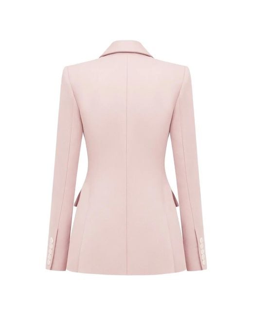 Alex Perry Pink Single-Breasted Blazer