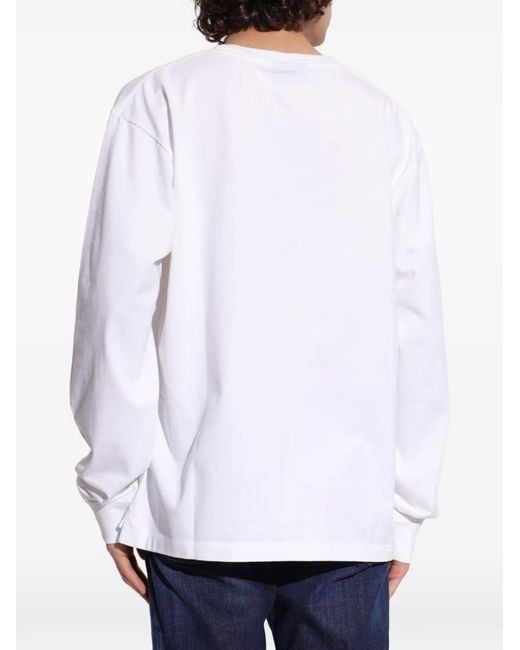 DSquared² White Longsleeve Logo T-Shirt for men