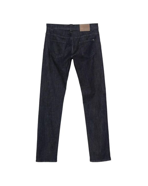 Canali Blue Five-Pockets Jeans for men