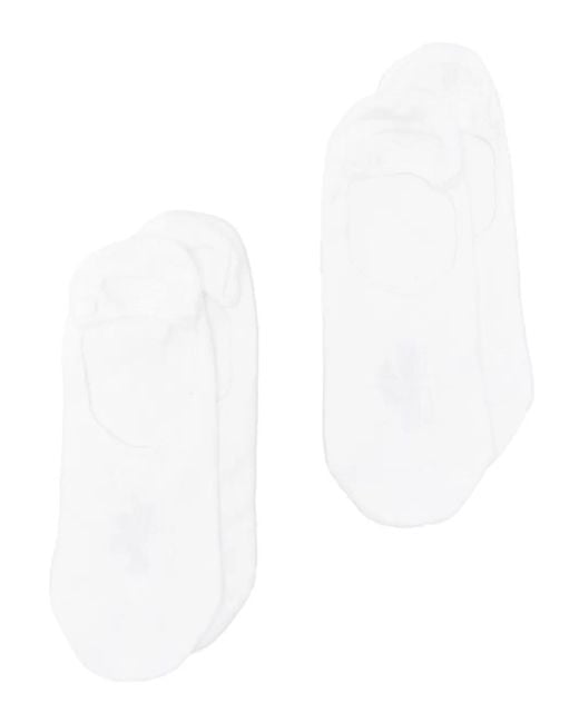 Marc O' Polo White Logo-Detailing Socks (Pack Of Two)