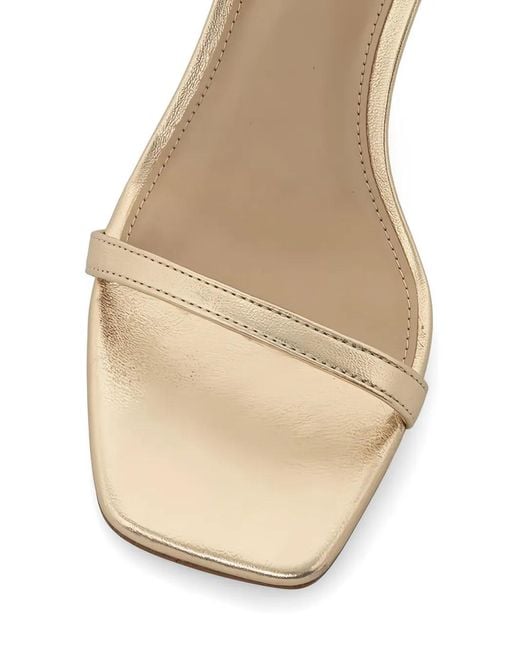 MICHAEL Michael Kors Natural Buckle-Strap Heeled Sandals