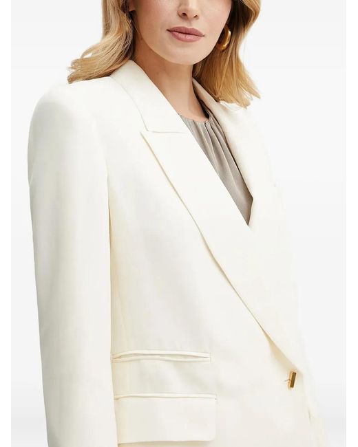 Guess White Double-Breasted Blazer