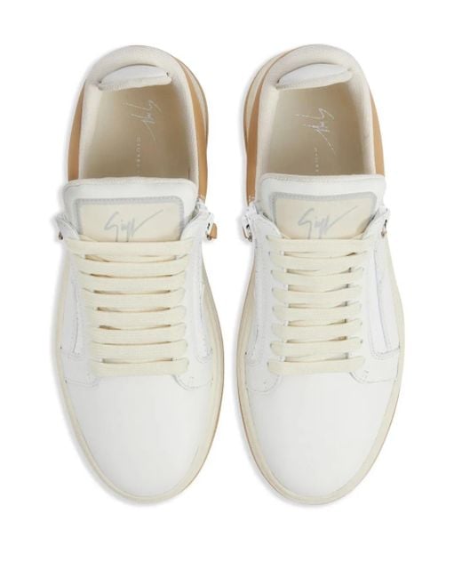 Sneakers Gz94 Con Doppia Zip di Giuseppe Zanotti in White da Uomo