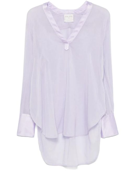 Forte Forte Purple Semi-Transparente Tunika