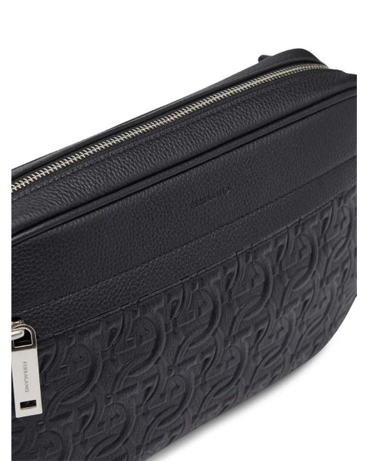 Sac En Cuir À Motif Gancini Embossé Ferragamo pour homme en coloris Black