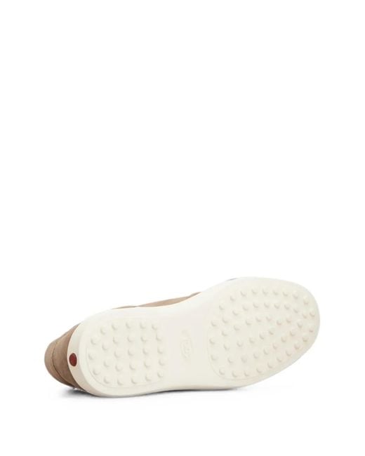 Tod's Brown Suede Panelled Sneakers for men