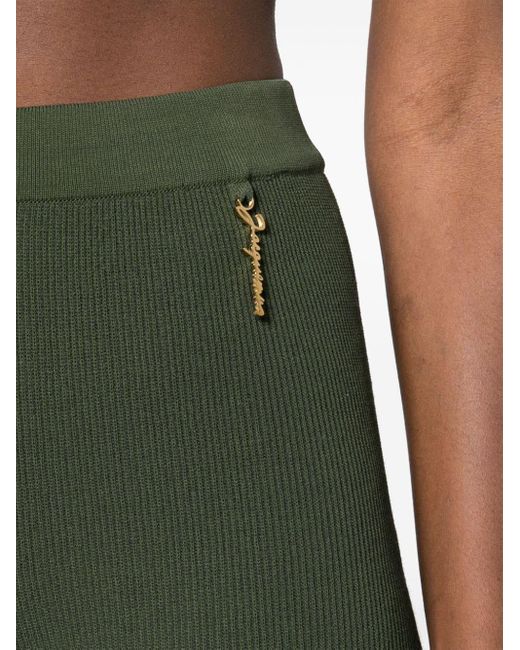Jacquemus Green Le Short Pralu Knitted Shorts