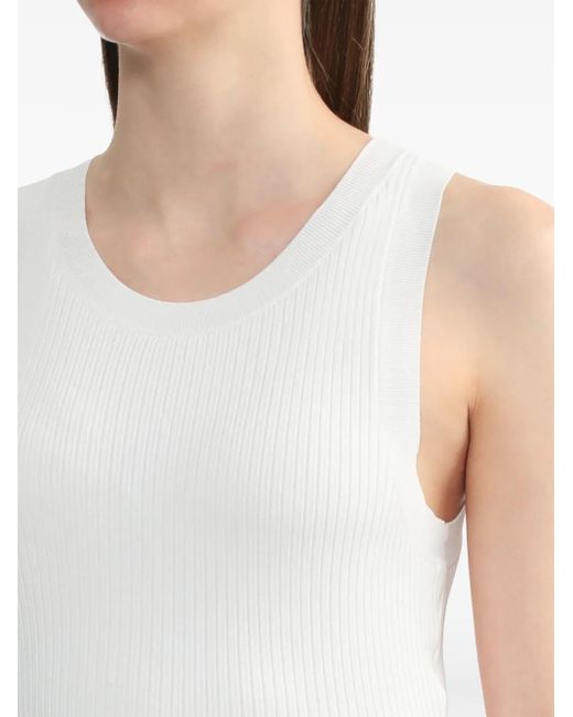 IRO White Thana Ribbed Tank Top
