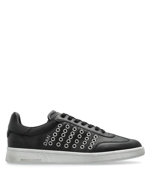 DSquared² Leren Sneakers in het Black voor heren