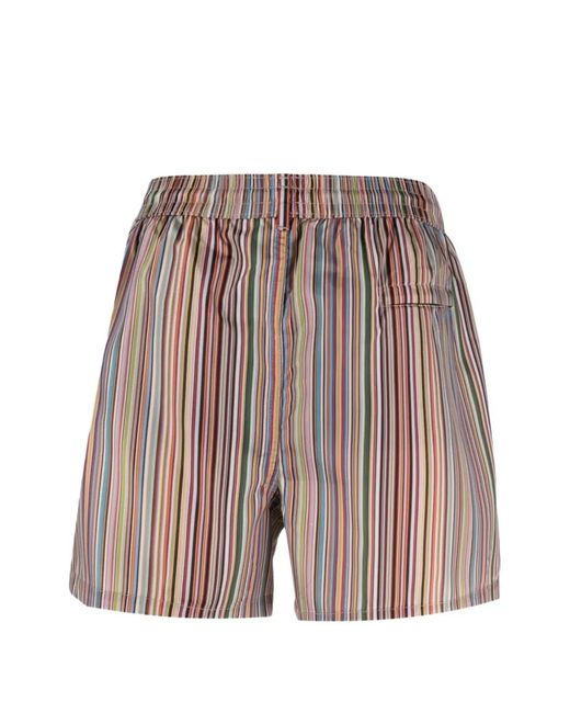 Paul Smith Red Striped Swim Shorts for men