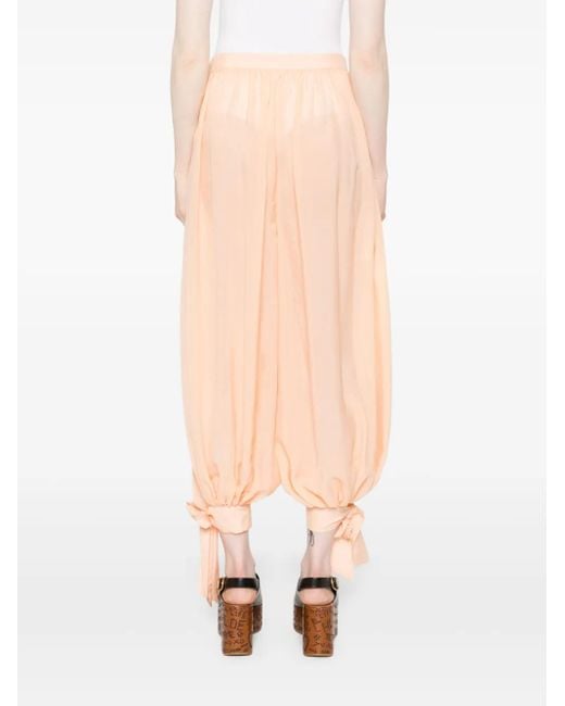 Chloé シルク パンツ Orange