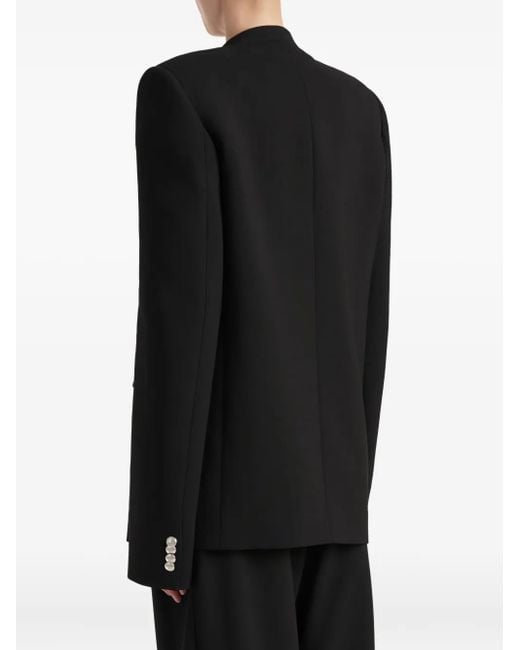 Khaite Black Button Jacket