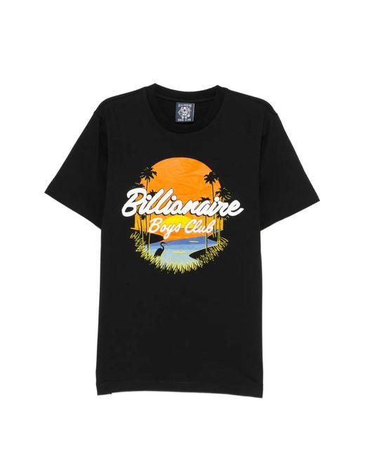 BBCICECREAM Black Graphic T-Shirt for men
