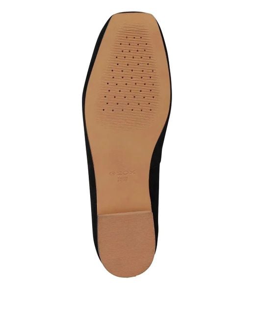 Geox Black Marsilea Bow-Detail Ballet Flats