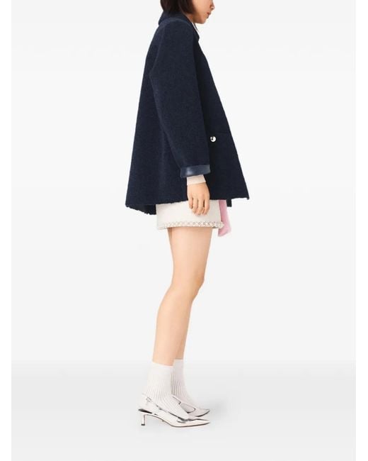 Maje Black Reversible Faux-Shearling Jacket