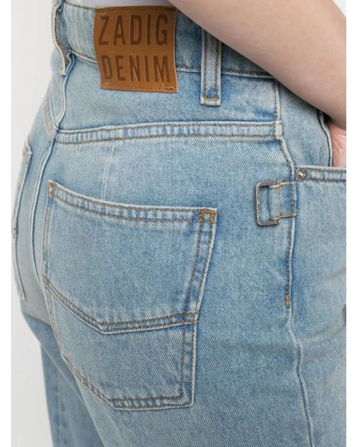 Zadig & Voltaire Blue Straight-Leg Jeans