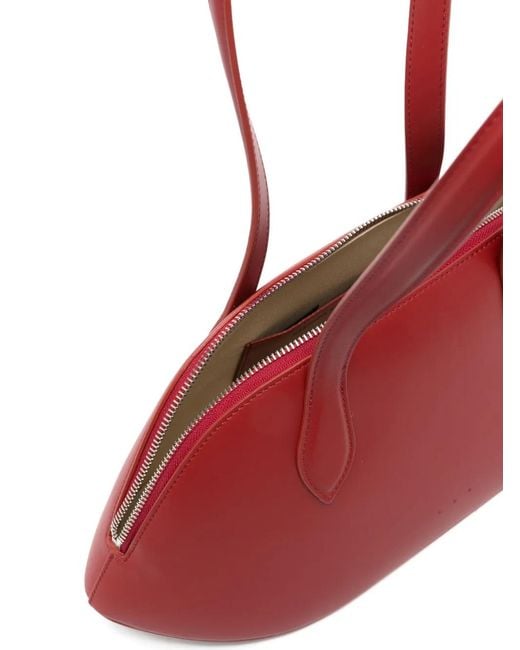 Aesther Ekme Red Cosmo Bowling Shoulder Bag