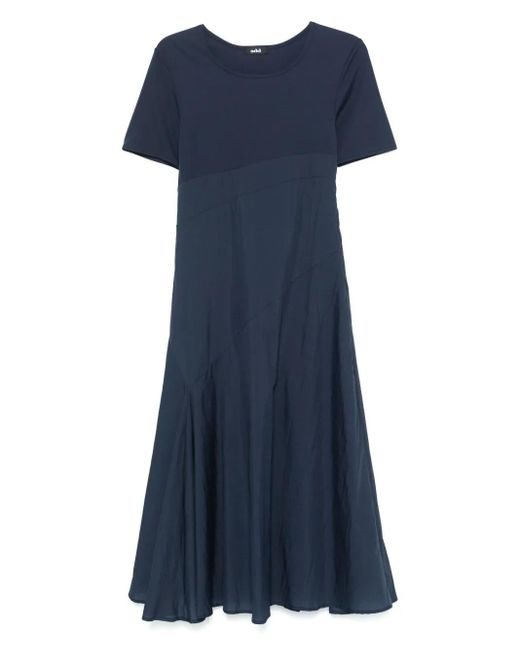Add Blue Maxikleid Mit Kontrasteinsatz