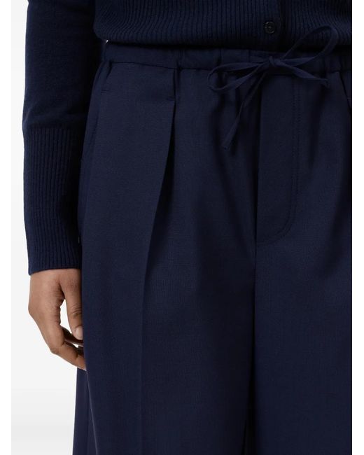Closed Blue Wynston Drawstring Pleated Trousers