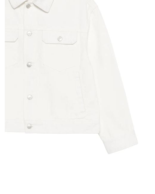 DUNST White Denim Trucker Jacket