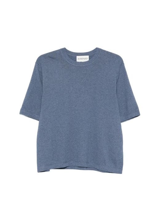 Bompard Blue Round-Neck T-Shirt