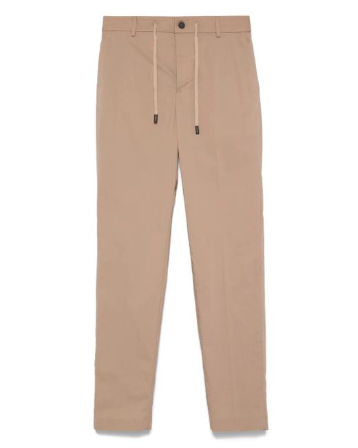 Peserico Chino Met Toelopende Pijpen in het Natural voor heren