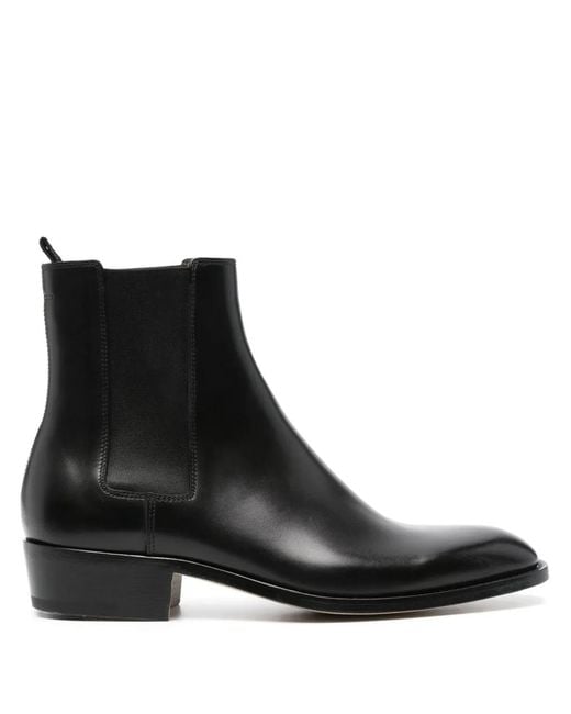 Premiata Black Chelsea Austinn Leather Boots for men