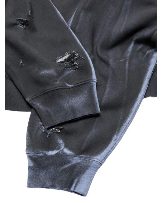 Acne ダメージ スウェットシャツ Blue