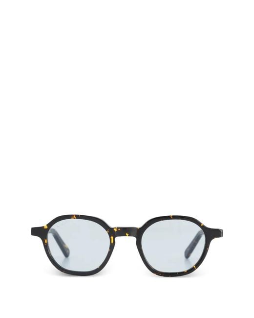Lgr Black Algiers Tortoiseshell-Effect Geometric-Frame Sunglasses for men