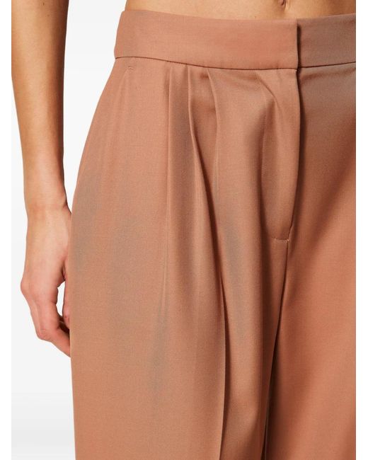 Twinset White Pleated Trousers