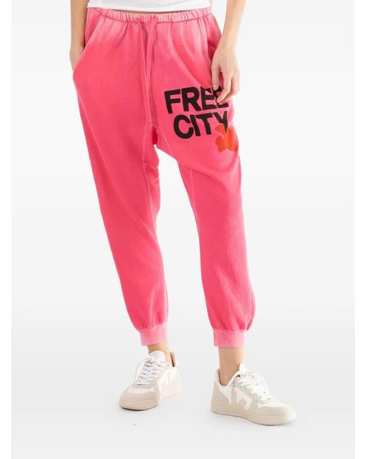 Freecity Pink Sunfades Sweatpants