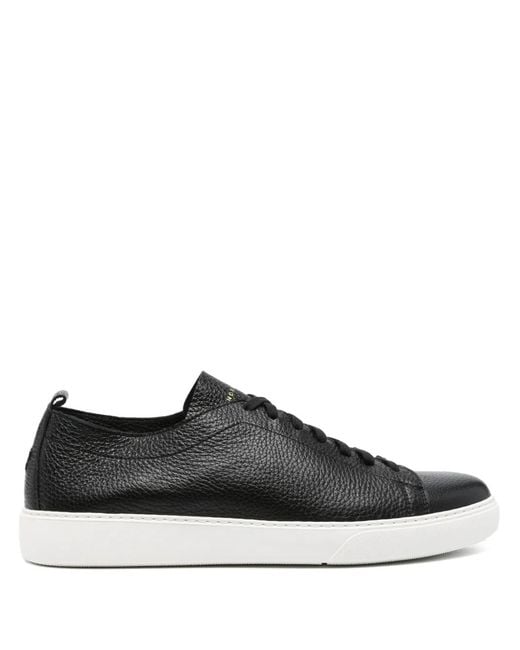 Henderson Black Byron Leather Sneakers for men