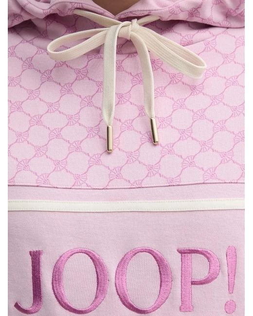Joop! Blue Cornflower Hoodie mit Monogrammmuster