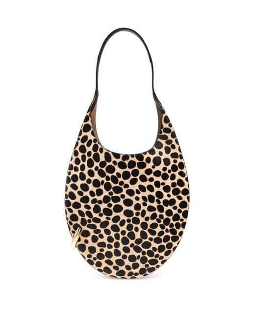 Tory Burch White Handtasche mit Animal-Print