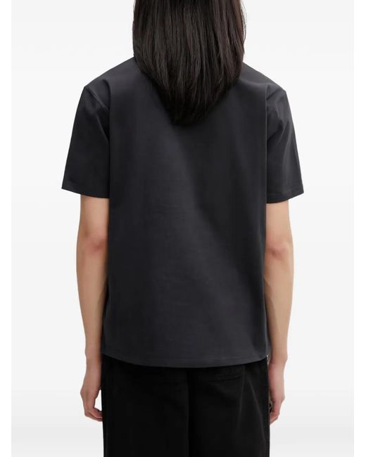 Barbour Black Dalton Logo-Embroidered T-Shirt for men