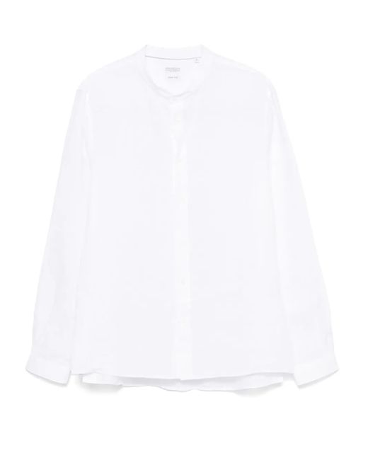 Camicia di Brunello Cucinelli in White da Uomo