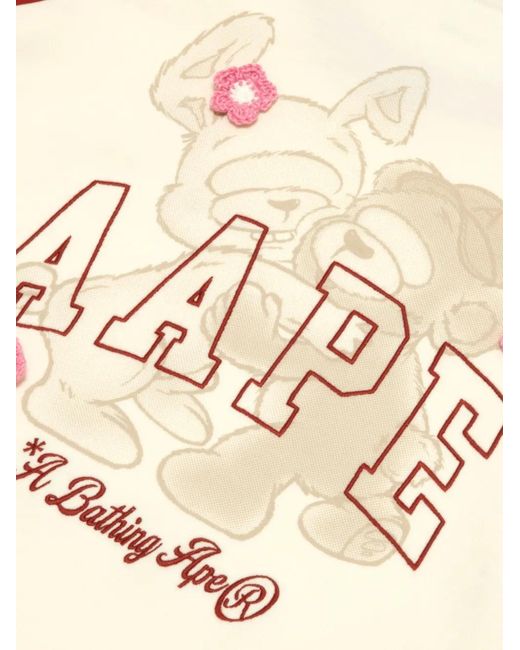 Aape By A Bathing Ape Red Cropped Sweatshirt