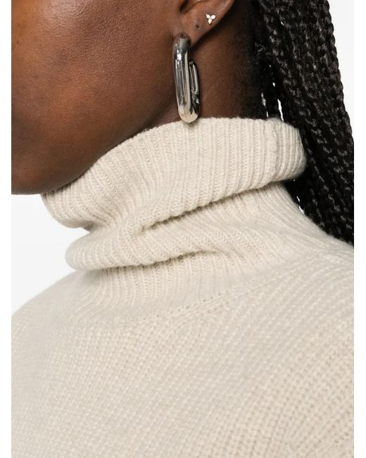 Nanushka White Marda Turtleneck Sweater