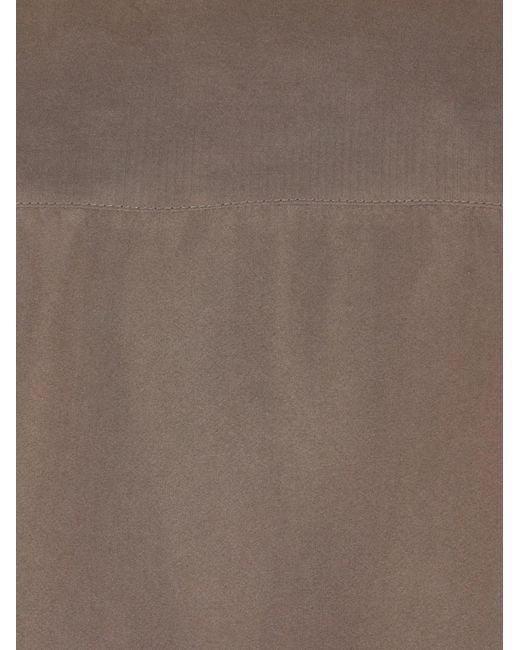 Valentino Garavani Brown Silk Shirt for men