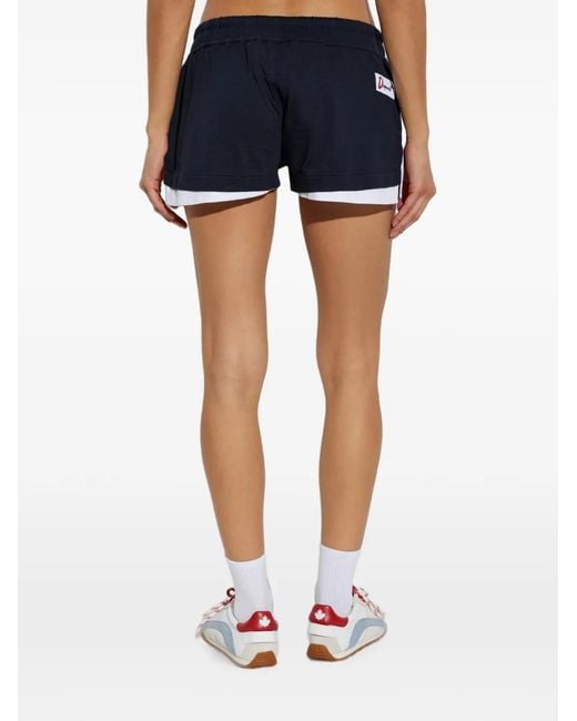 DSquared² Blue Layered Drawstring Shorts