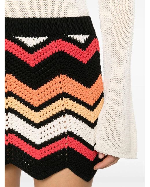 Alanui Black Mini Skirt